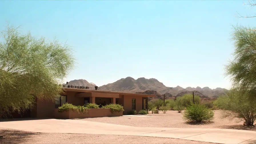 House on an unsewered acre lot on the Sonoran Desert fringe of the Phoenix metro